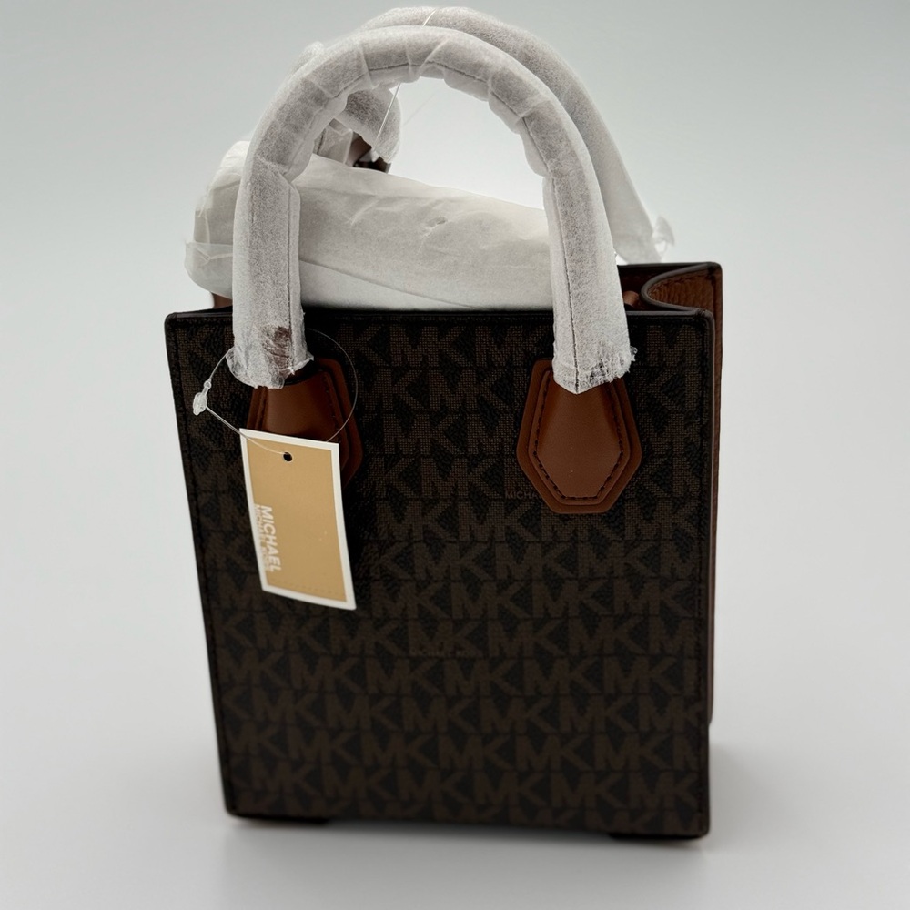 Michael Kors Dark Brown Signature Tote - Picture 2 of 5